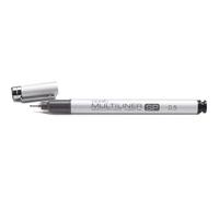 COPIC Feutre Multiliner SP 0,5 mm – Pointe fine en aluminium, encre pigmentée noire imperméable