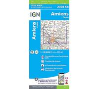 Carte de randonnée IGN Série Bleue n° 2308 - Amiens, Corbi