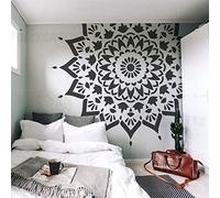 230cm Giant Mandala Indian Arabic Ethnic Round Pochoir Pour Murs Grande Peinture Mandala Grands Pochoirs Cadres De Décoration Motif De Meubles Les Graines Décor De Sol Motifs De Niche Murale