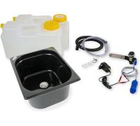 230V Camping évier kit technique lavabo kit évier 325x265x150mm black
