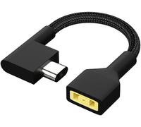 230W Câble de Prise d'alimentation DC Square Mouth Femelle à 3 Broches Mâle Remplacement de l'adaptateur pour Accessoire de Convertisseur de Charge pour Ordinateur Portable Razer Blade