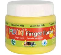 [23102-3] KREUL Lot de 3 Gouaches aux doigts "MUCKI", jaune, 150 ml, à base