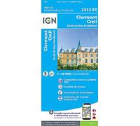 IGN - Clermont / Creil / Forêt De Hez / Froidmont - Carte topographique - Taille unique