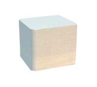 [2326] folia Lot de 100 Sous-bock uni carré 93 x 93 mm Blanc à Décorer