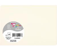 2327c - Paquet De 25 Cartes Doubles - Format C6 11x15,5cm - 210g/M² - Coloris Ivoire - Cartons D'invitation Evènements Et Correspondance - Gamme Pollen - Papier Premium Lisse