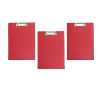 [2335225-3] Maul Lot de 3 Porte-blocs carton plastifié format A4 rouge