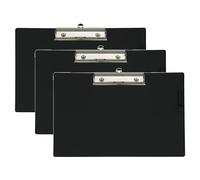 [2335790-3] Maul Lot de 3 Porte-blocs carton plastifié format A4 paysage noir