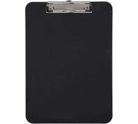 MAUL Porte-blocs plastique A4 (23405-90) – pince cintre, épaisseur 3 mm, écartement 10 mm, Noir G