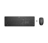 235 - Ensemble clavier et souris - disposition à 3 zones, déplacement de touche à faible profil - full size - sans fil - 2.4 GHz - Italien - noir -