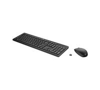 235 - Ensemble clavier et souris - disposition à 3 zones, déplacement de touche à faible profil - full size - sans fil - 2.4 GHz - QWERTY - Anglais -