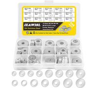 235 Pièces Rondelles Metal de Large Diamètre Extérieur - 15 Tailles M2 M2.5 M3 M4 M5 M6 M8 M10 M12 en Acier Inoxydable 304 pour Vis et Écrous