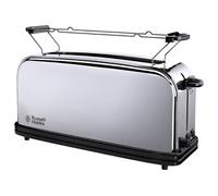 Russell Hobbs Grille-pain Victory Acier inox Fente longue 2 toasts/1 tranche 6 niveaux 1000W 23510-56
