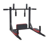 [2357276]Station de tractions et dips Noir et Rouge 89x59x70cm,Poids:9.4 Kg