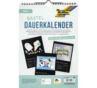 [23601] folia Calendrier mural créatif, A4, 170 g/m2, noir