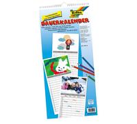 [23602] folia Calendrier mural créatif "calendrier familial" 230 x490 mm à Pe...