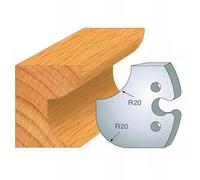 238 : Jeu de 2 fers congé 20 mm ht 50 mm pour porte outils entr'axe plot 24 mm