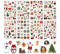 239 Autocollants de Noël, Gommettes Imperméables pour Enfants Artisanat Bricolage, Stickers Décoration de Noël pour Scrapbooking, Cadeaux, Cartes, Journaux | Enfant et Adulte