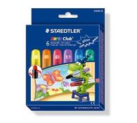 [2390M C6] STAEDTLER Craies gel Noris Club "Glitter" Pack de 6