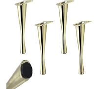 23cm / 9 pouces de meubles en métal conique, jambes de meubles en métal, pouces de canapé en alliage de zinc, pattes de table basse, jambes de remplacement de l'armoire de salle de bain, ensemble