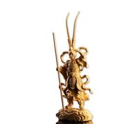 23cm Monkey King Sculpture Sun Wukong Statue De Bouddha en Bois