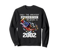 23e Anniversaire 2002 Pêcheurs pêche au Bar 23 Ans Sweatshirt