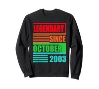 23e Anniversaire légendaire Depuis Octobre 2003 Phrase d'anniversaire Sweatshirt