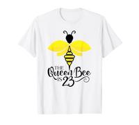 23e Anniversaire The Queen Bee is 23 Years Old Bumblebee T-Shirt Graphique avec Valeur