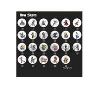 23PCS cercle Cartes de jeux NTAG215 Zelda NFC carte de jeux compatible avec nintendo Switch Wii U amiibo Jeux the Legend of Breath of the wild NS