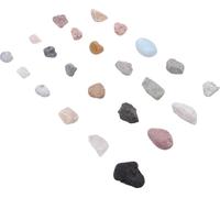 23pcs Collection Rock de Noël Blindbox Nature Cadeau d'échantillons de pierres tendres et minérales