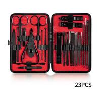 23pcs - Kit De Manucure En Acier Inoxydable, Coupe-Ongles, Portable