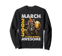 23rd Birthday Raccoon Beer March 2003 Vintage 23 Years Old Sweatshirt