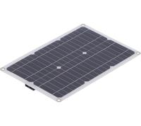 23W Flexible Solar Panel Kit Dual USB+DC Output Solar Charger Module for 12V Car Battery