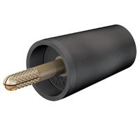 24.0160-21 Adaptateur banane 4mm 32A noir doré 42mm Terminal: socle 4mm STÄUBLI