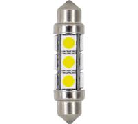 24/30V Hyper-Led 36 - 12 SMD x 3 chips - 11x41 mm - SV8.5-8 - 20 pcs - Sachet - Blanc - Double polarité