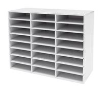 24/36 Compartiments Bac à courrier A4,Docunment Casier A4 Banette de Rangement Bureau Porte Revue Organisateur de Magazine Range Document Bannette Papier,Organiseur de Papier de Bureau