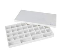 24/36 trous Palette de Peinture Carré Palette de Pigment Grille Couverture Boîte de Couleur de Gouache Aquarelle Acrylique Art Peinture de Couleur (36 Grids)