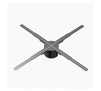 24.4 "annoncez Le Ventilateur d'affichage 722 LED Perles Lumineuses 2000 * 1444P Ventilateur d'hologramme Haute luminosité projecteur vidéo holographique à l'œil Nu