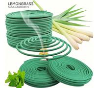 24/48/96 pièces Disques d'encens en spirale à la citronnelle, parfum naturel de citronnelle, convient pour : rafraîchissement de l'air à la maison et répulsif anti-moustiques, côtés de piscine, patios
