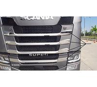 24/7 AUTO décorations de grille avant en acier inoxydable pour camions Scania S/R nextgen 2017+ huit pièces