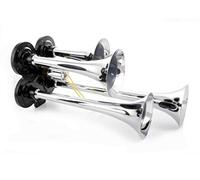 24/7 AUTO Klaxon puissant à 24 V avec quatre trompettes chromées pour camion HDV, tracteur, bateau