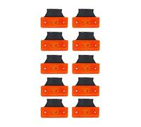 24/7 Auto Lot de 10 feux de gabarit latéraux à LED orange 12 V avec supports en plastique
