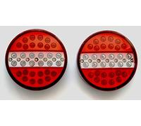 24/7 Auto Lot de 2 feux arrière hamburger à LED pour camion, remorque et caravane 12 V