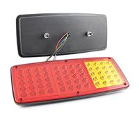 24/7 AUTO Lot de 2 feux arrières à LED 12 V 3 fonctions design ultra fin pour camion, remorque, châssis, camion-benne, camping-car