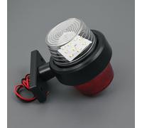 24/7 AUTO Lot de 2 feux de position latéraux à LED 24 V - Rouge et blanc - Technologie SMD - Pour camion, remorque, bus