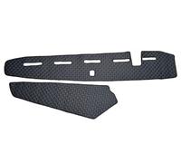 24/7 AUTO Tapis de tableau de bord noirs avec coutures bleues pour camions à conduite à droite Volvo FH4 avec capteur 2013-2020, housses en cuir Eco Euro 6