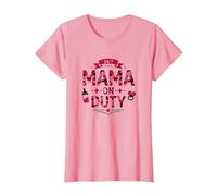 24/7 Mama on Duty: Pink Camo Mom Life, Mama T-Shirt, Femme, Rose, M
