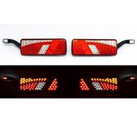 24/7Auto 2 feux arrière LED 24 V + feux de position latéraux pour camion, remorque, camping-car, caravane