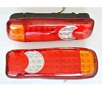 24/7Auto 2 x 12 V LED restauration Feux arrière 12 V pour camping-car Châssis de camion remorque Camion benne LKW caravane 5 fonctions Utilisation universelle