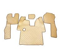 24/7Auto Beige Eco Cuir Housse Engine + Tapis de Sol pour Scania R Manuel Boîte de Vitesse 2014-2016 Conduite à Gauche modèles Uniquement