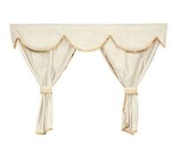 24/7auto Beige Rideaux + Décorations 7 Pièce Ensemble Pour Actros MP4 2011+ Camion Grand Espace Cab